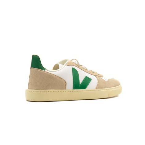 Sneakers Bambino EXTRA-WHITE_EMERAUDE_ALMOND VEJA Pelle