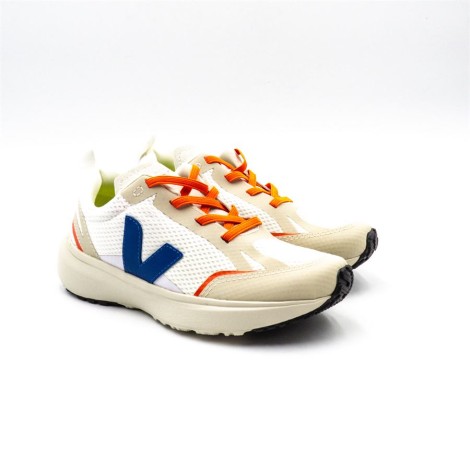 Sneakers Bambino WHITE_INDIGO VEJA Pelle