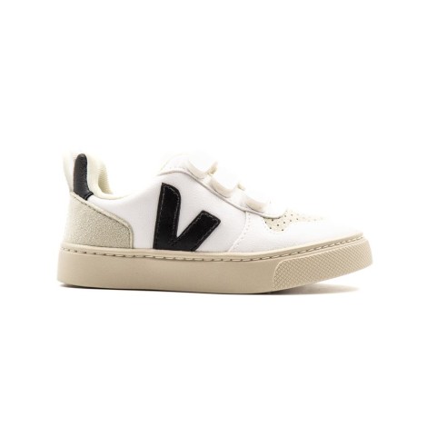 Sneakers Bambino WHITE_BLACK VEJA Pelle