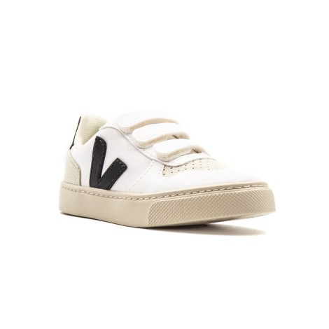 Sneakers Bambino WHITE_BLACK VEJA Pelle