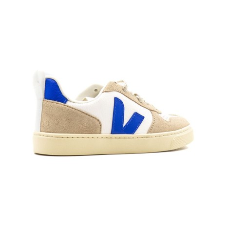 Sneakers Bambino EXTRA-WHITE_PAROS_ALMON VEJA Pelle