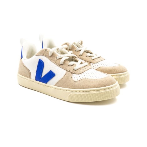 Sneakers Bambino EXTRA-WHITE_PAROS_ALMON VEJA Pelle