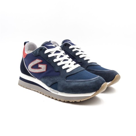 Sneakers Uomo Blue/red ALBERTO GUARDIANI Pelle