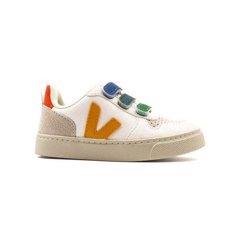 Sneakers Bambino MULTICO-EXTRA-WHITE_OURO VEJA Pelle