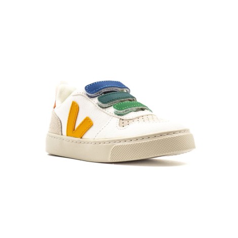 Sneakers Bambino MULTICO-EXTRA-WHITE_OURO VEJA Pelle