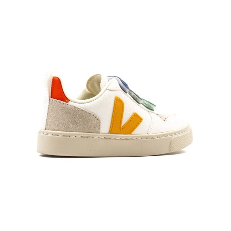 Sneakers Bambino MULTICO-EXTRA-WHITE_OURO VEJA Pelle