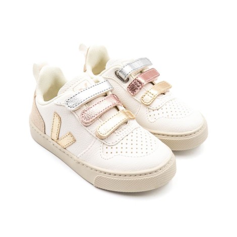 Sneakers Bambino MULTICO-EXTRA-WHITE_SHINY VEJA Pelle