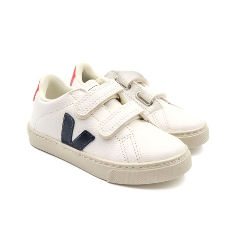 Sneakers Bambino EXTRA-WHITE_NAUTICO_PEKIN VEJA Pelle