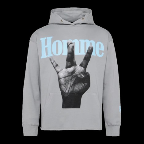 Twisted Finger Hoodie Grey