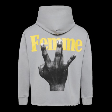 Twisted Finger Hoodie Grey