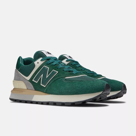 sneakers 574lgnw scamosciato e tessuto verde