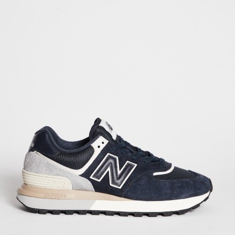 Sneakers U574GBN in pelle scamosciata blu