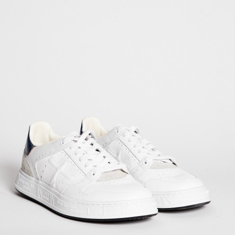 Sneakers Quinn 6300 in pelle bianca