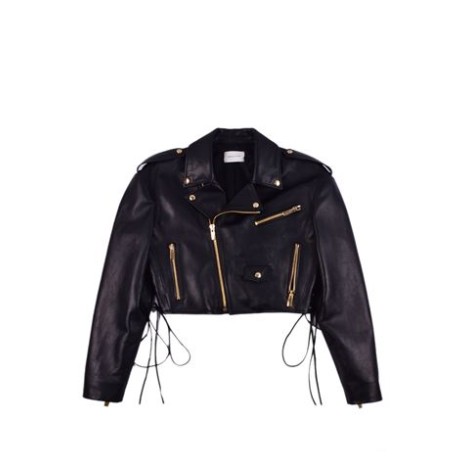 GIACCA BIKER CROPPED IN PELLE