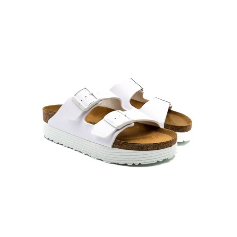 Ciabatta Donna White BIRKENSTOCK Pelle