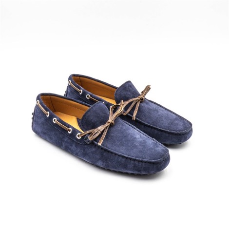 Mocassino Uomo BLUE/COCCO TRE EMME Pelle