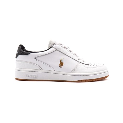 Sneakers Uomo White black RALPH LAUREN Pelle