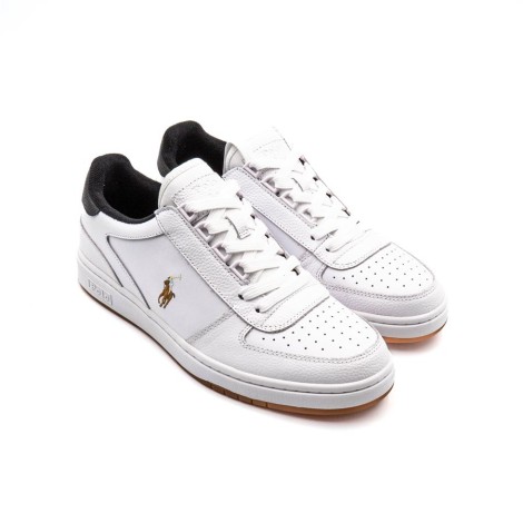 Sneakers Uomo White black RALPH LAUREN Pelle