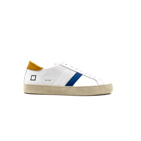 Sneakers Uomo WHITE-BEIGE D.A.T.E.  Pelle