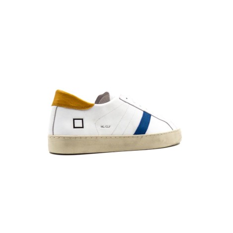 Sneakers Uomo WHITE-BEIGE D.A.T.E.  Pelle