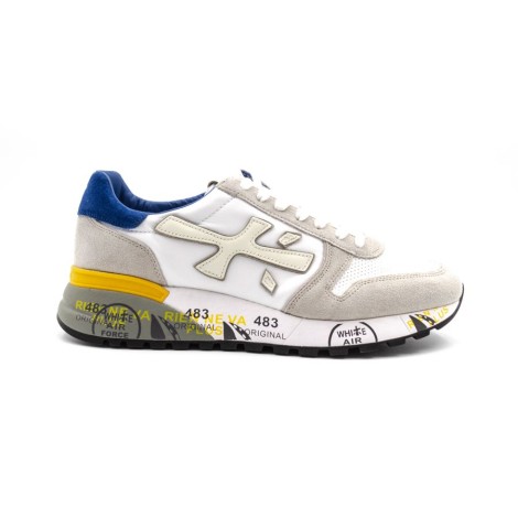 Sneakers Uomo BIANCO+BLUETTE PREMIATA   Pelle