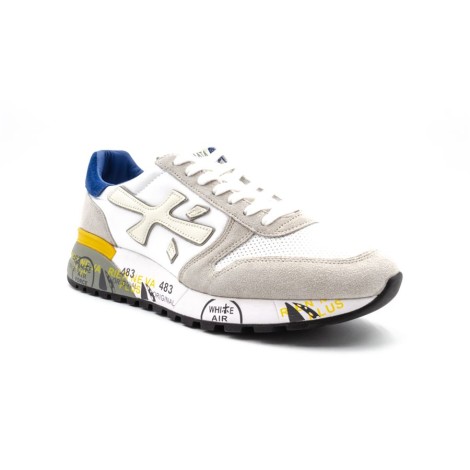 Sneakers Uomo BIANCO+BLUETTE PREMIATA   Pelle