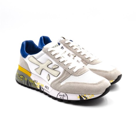 Sneakers Uomo BIANCO+BLUETTE PREMIATA   Pelle