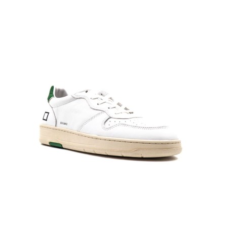 Sneakers Uomo WHITE-GREEN D.A.T.E.  Pelle