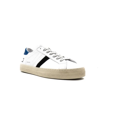 Sneakers Uomo WHITE-BLUETTE D.A.T.E.  Pelle