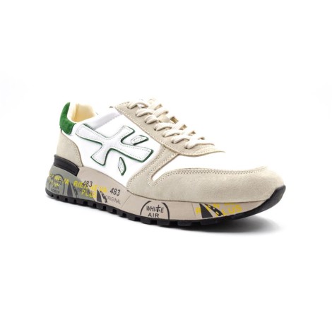 Sneakers Uomo BIANCO+VERDE PREMIATA   Pelle