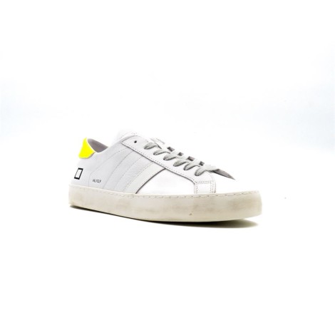 Sneakers Uomo WHITE-YELLOW D.A.T.E.  Pelle