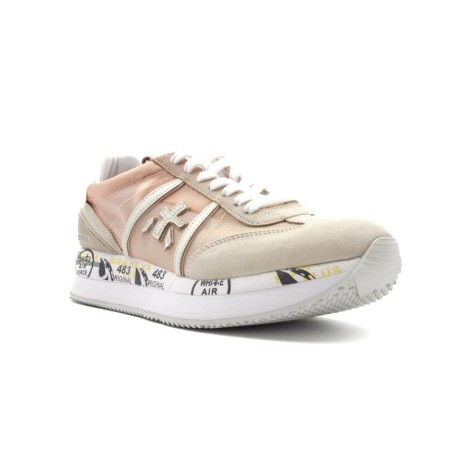 Sneakers Donna BEIGE+ROSA PREMIATA   Pelle