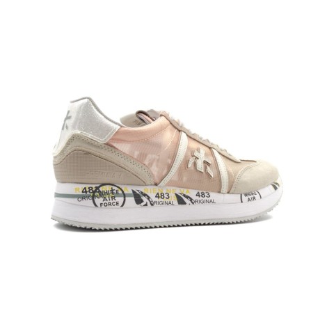 Sneakers Donna BEIGE+ROSA PREMIATA   Pelle