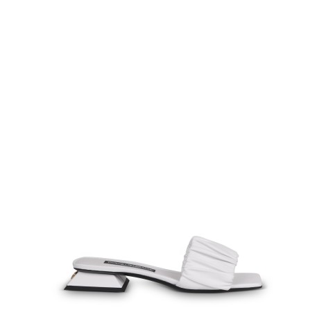 Dolce & Gabbana 'DG' Logo Curled Nappa Sandals 40