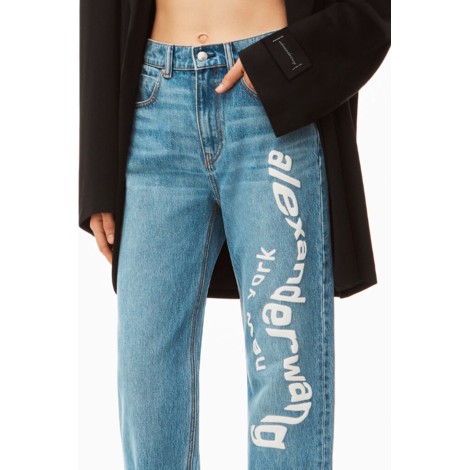 ALEXANDER WANG Jeans con stampa