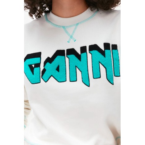 GANNI Felpa con logo