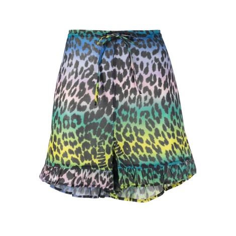 GANNI Shorts leopardati