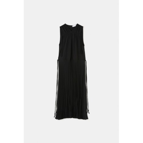 Proenza Schouler Pleatable Crepe Drawstring Dress