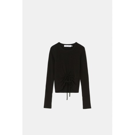 Proenza Schouler Matte Crepe Drawstring Top