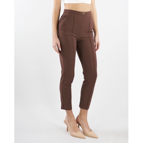 ELISABETTA FRANCHI Pantalone in tessuto tecnico bielastico affusolato Elisabetta Franchi