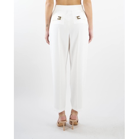 ELISABETTA FRANCHI Pantalone con costruzione sartoriale Elisabetta Franchi