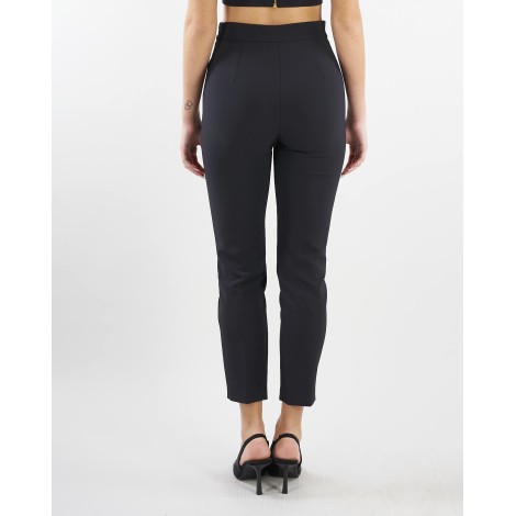 ELISABETTA FRANCHI Pantalone dalla vestibilità affusolata in crepe doppio stretch Elisabetta Franchi