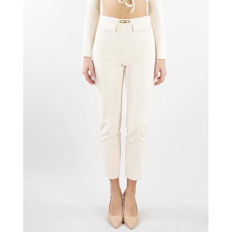 ELISABETTA FRANCHI Pantalone in doppio crepe stretch affusolato Elisabetta Franchi