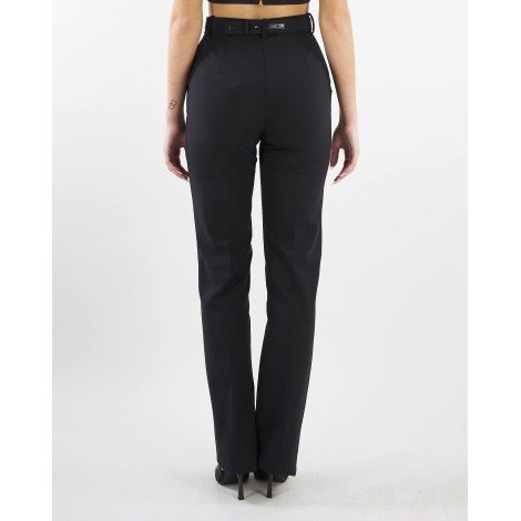 ELISABETTA FRANCHI Pantalone dritto con cintura Elisabetta Franchi