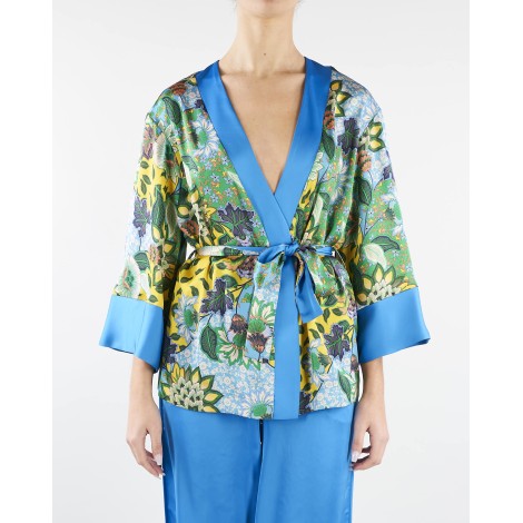 SIMONA CORSELLINI Giacca kimono in stampa floral Simona Corsellini