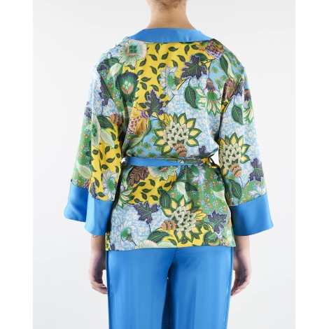 SIMONA CORSELLINI Giacca kimono in stampa floral Simona Corsellini