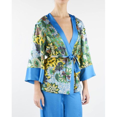 SIMONA CORSELLINI Giacca kimono in stampa floral Simona Corsellini