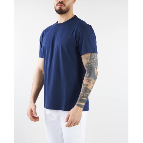 MANUEL RITZ T-shirt basic con ricamo logo sul retro Manuel Ritz