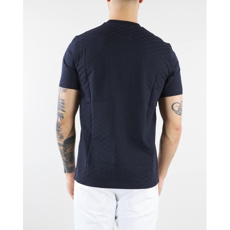 EMPORIO ARMANI T-shirt in jersey mercerizzato jacquard eagle all over Emporio Armani