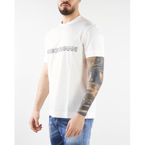 EMPORIO ARMANI T-shirt con stampa logo lettering Emporio Armani